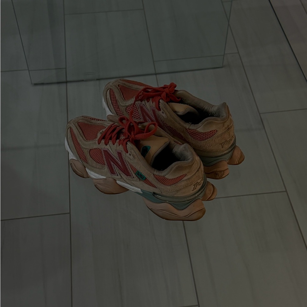 New Balance Red and Tan Athletic Shoes